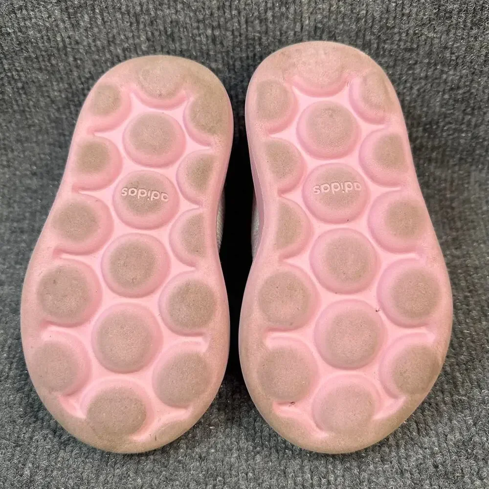 Adidas Kid's BubbleComfy Toddler Shoes Pink Slip On Sportswear Sneakers 8.5